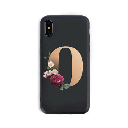 Coques de téléphone en silicone avec lettres de l'alphabet anglais