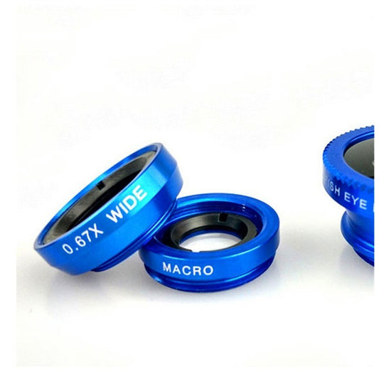 Objectif fisheye 180 degrés 3 en 1