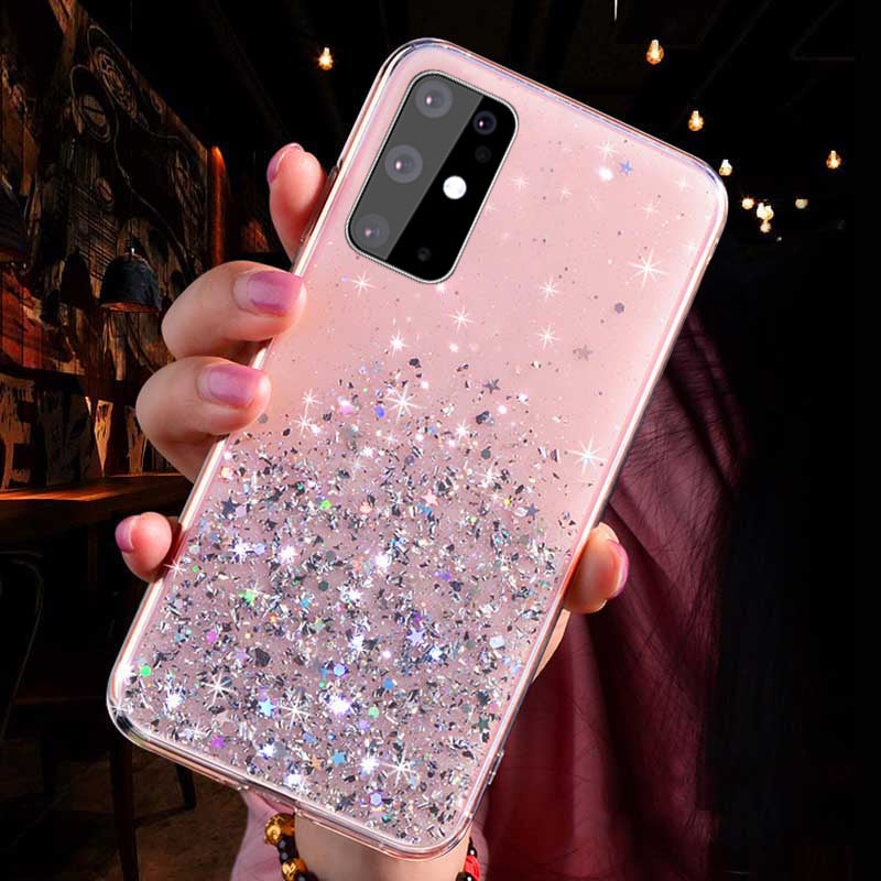 Coque de téléphone portable Samsung avec étoile rose dégradée