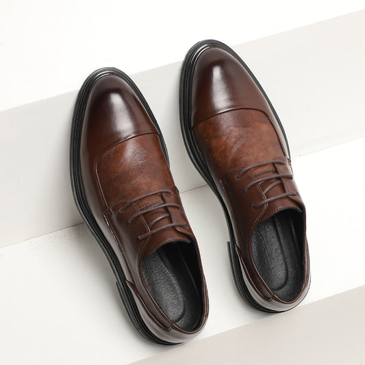 Nouvelles chaussures pour hommes, chaussures habillées d'affaires, chaussures britanniques pointues - LUXARAH