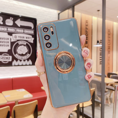 Coque de téléphone portable P40PRO avec anneau de support magnétique pour voiture M40, galvanoplastie, Nova8