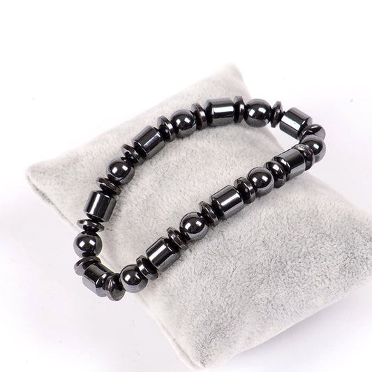 Bracelets magnétiques pour perte de poids, pour femmes et hommes, avec pentagramme en pierre, thérapie magnétique, soulagement de la douleur, bijoux de santé amincissants