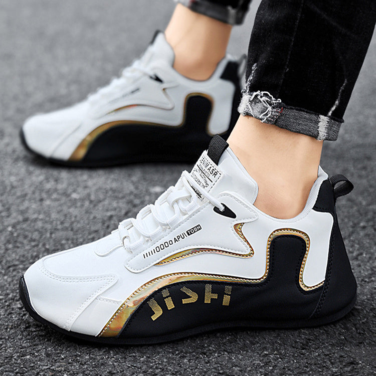 Baskets à lacets tendance pour hommes, chaussures basses respirantes, chaussures de course, de marche et de sport - LUXARAH