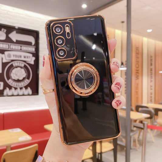 Coque de téléphone portable P40PRO avec anneau de support magnétique pour voiture M40, galvanoplastie, Nova8