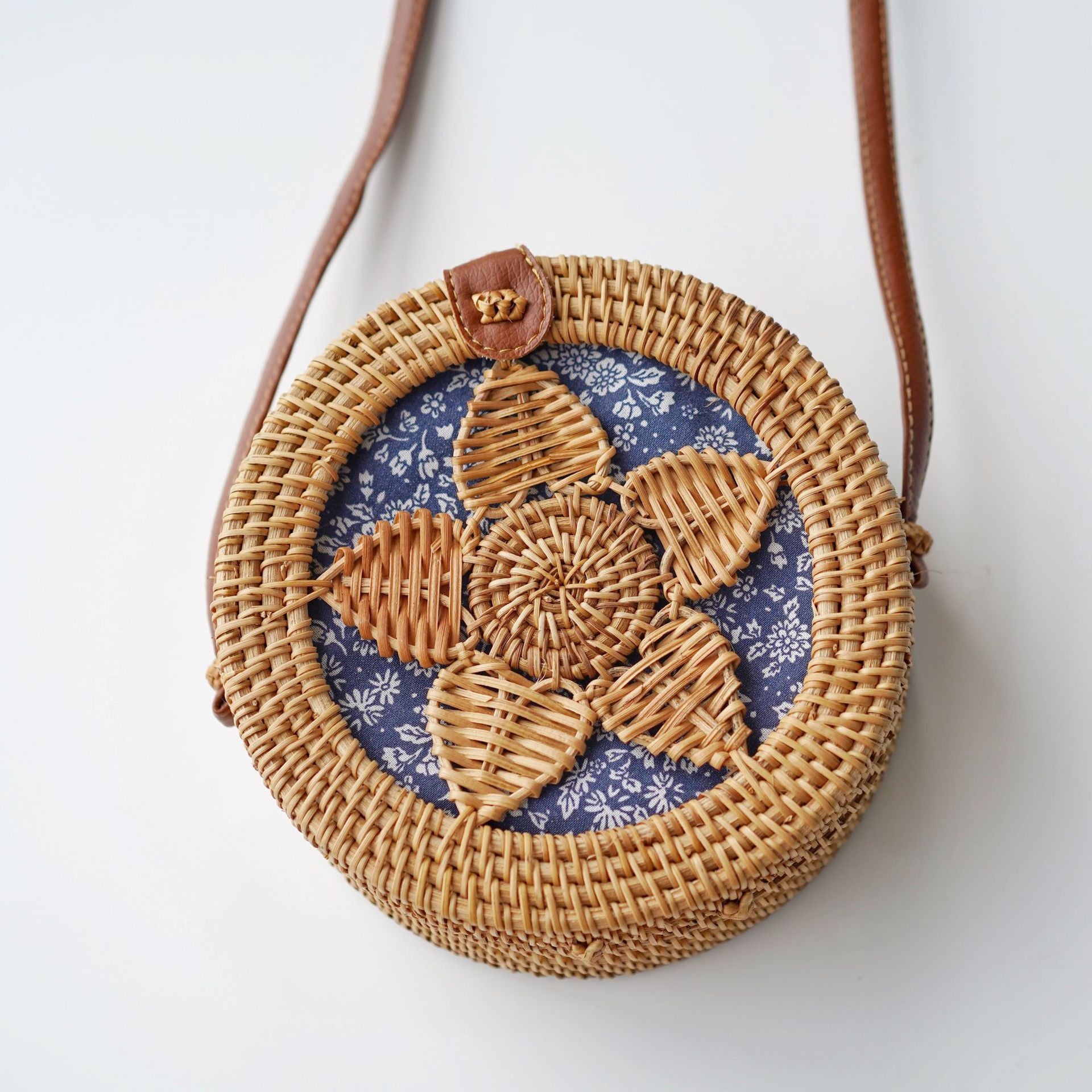 Sac tissé en rotin rétro à la mode - LUXARAH