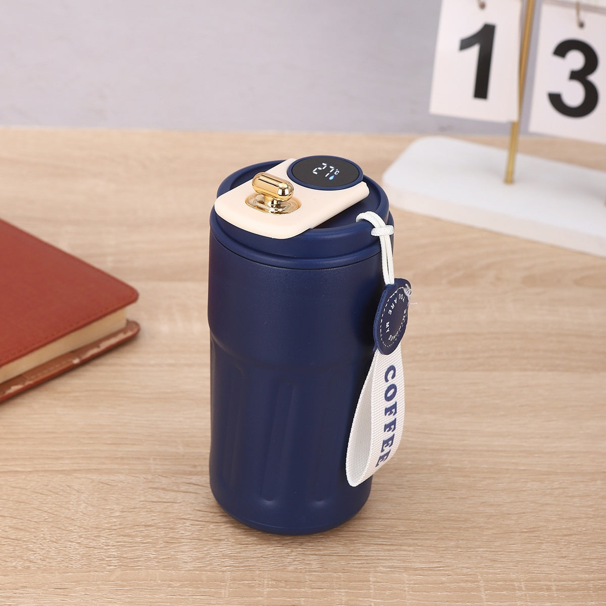 Bouteille isotherme numérique intelligente, tasse à café portable, bouteille d'eau en acier inoxydable, tasse isotherme pour voiture, garde le froid, bouteilles sous vide 450 ml