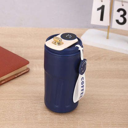 Bouteille isotherme numérique intelligente, tasse à café portable, bouteille d'eau en acier inoxydable, tasse isotherme pour voiture, garde le froid, bouteilles sous vide 450 ml