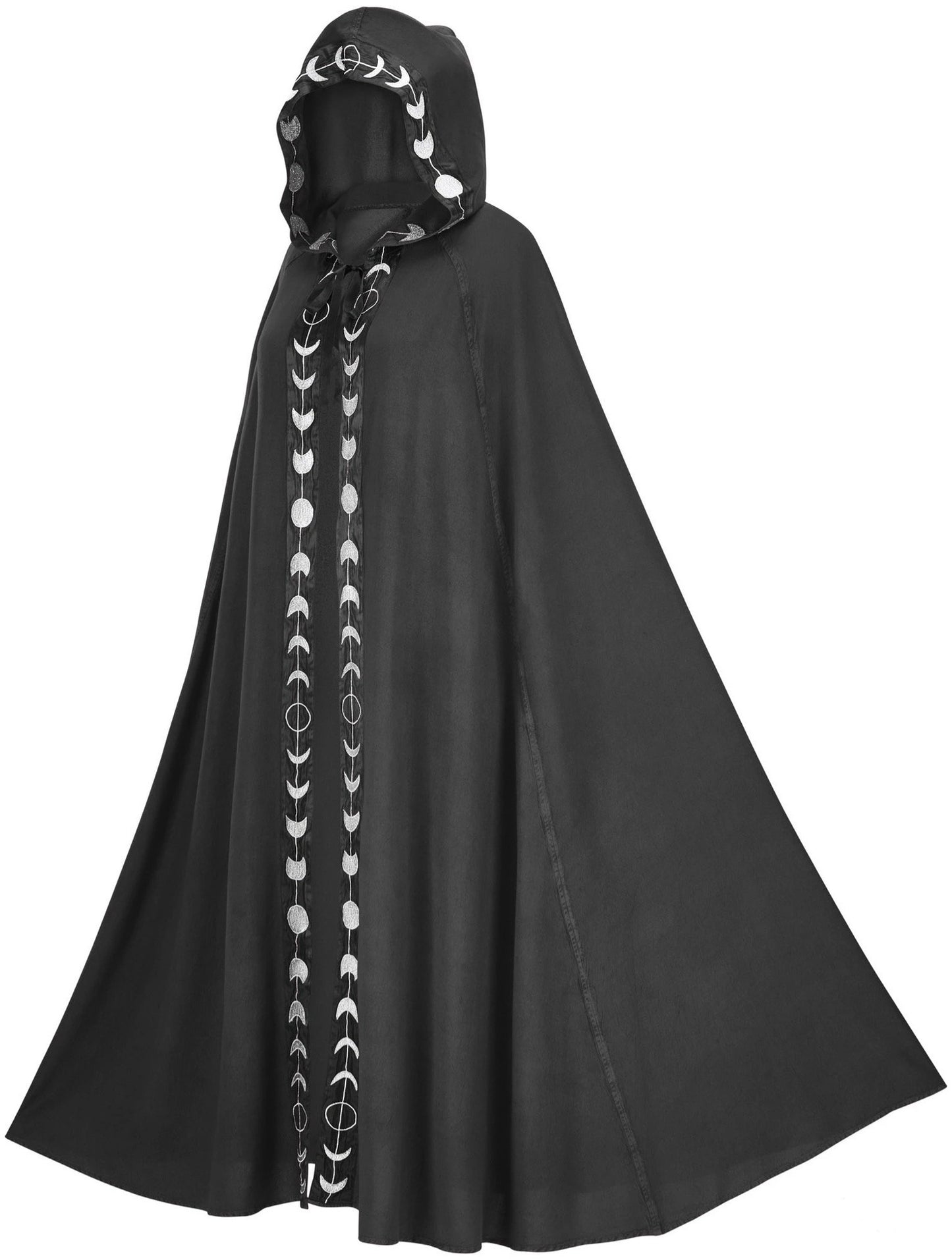 Cloak de Médiéval Fantaisie - Cape à Capuche Imprimée en 5 Couleurs pour Cosplay Halloween et Festivals