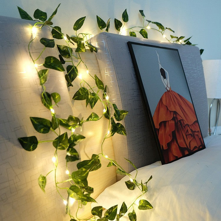 Guirlande lumineuse décorative en rotin pour cour extérieure - LUXARAH