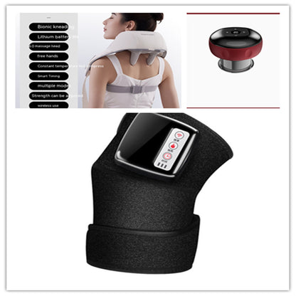 Appareil de massage électrique infrarouge pour le genou, enveloppant le coude, thérapie par vibrations, appareil de physiothérapie, soulagement de la douleur - LUXARAH