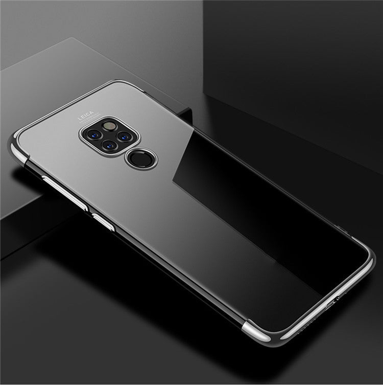 Coque transparente en TPU pour téléphone portable, trois sections