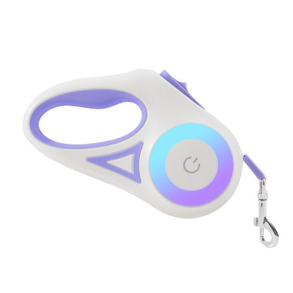 Laisse rétractable pour chien et collier Spotlight, corde de traction automatique pour chien et chat, pour petits et moyens chiens, produit pour animaux de compagnie - LUXARAH