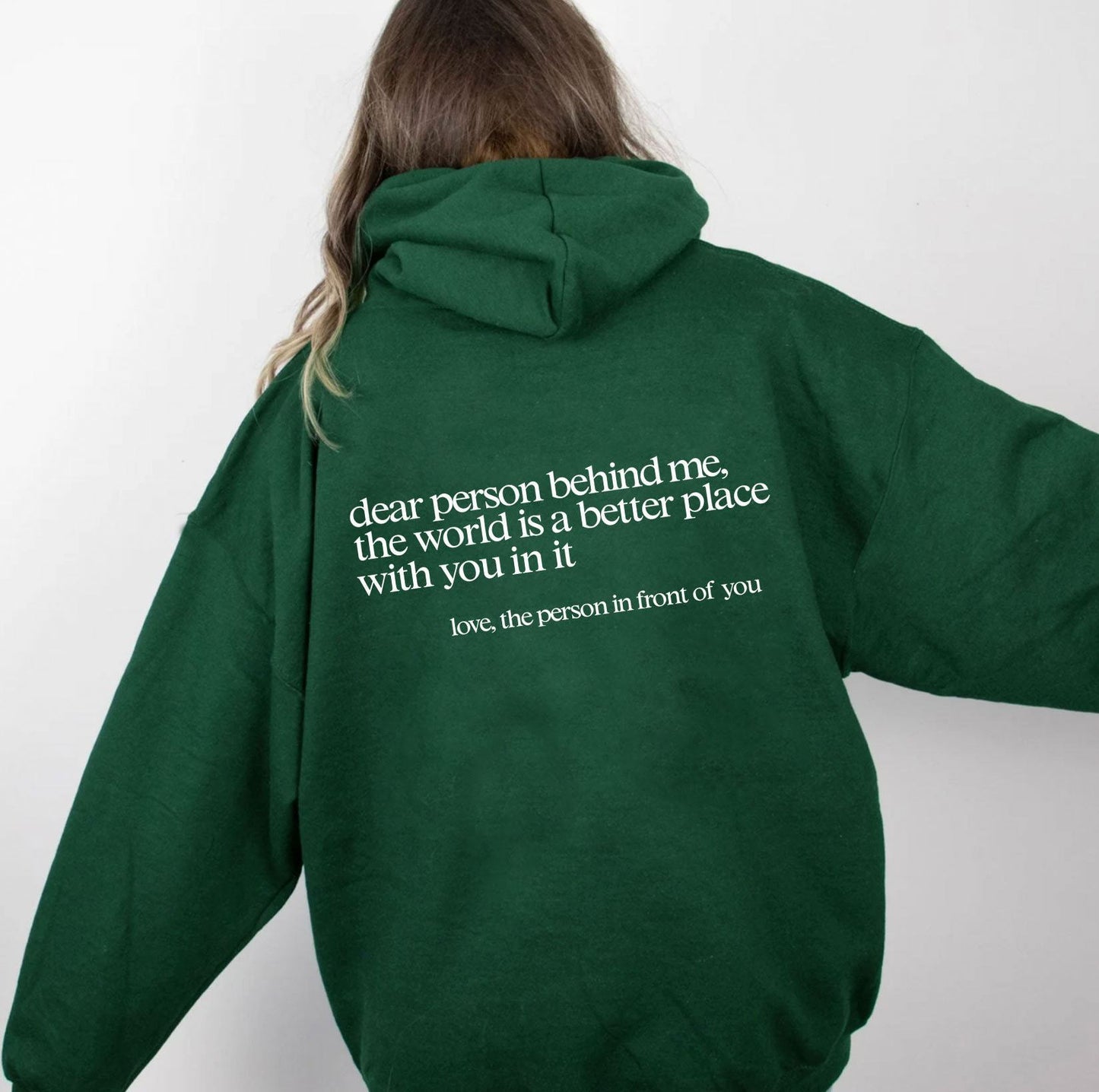 Sweat à capuche créatif avec lettres « Everything Will Be Okay » pour femme, décontracté, ample, chaud et confortable