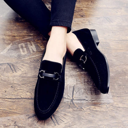 Chaussures à pois pour homme, chaussures décontractées, chaussures à bout pointu, Angleterre - LUXARAH