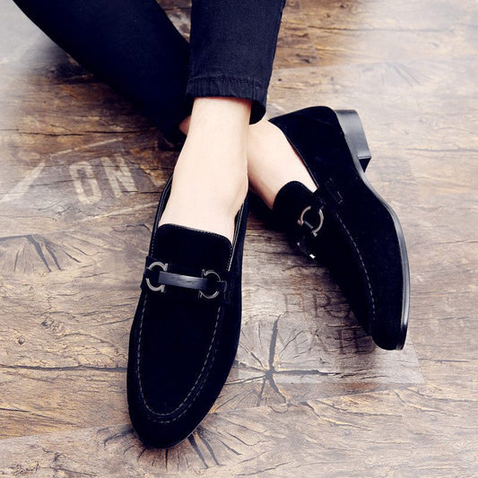 Chaussures à pois pour homme, chaussures décontractées, chaussures à bout pointu, Angleterre - LUXARAH