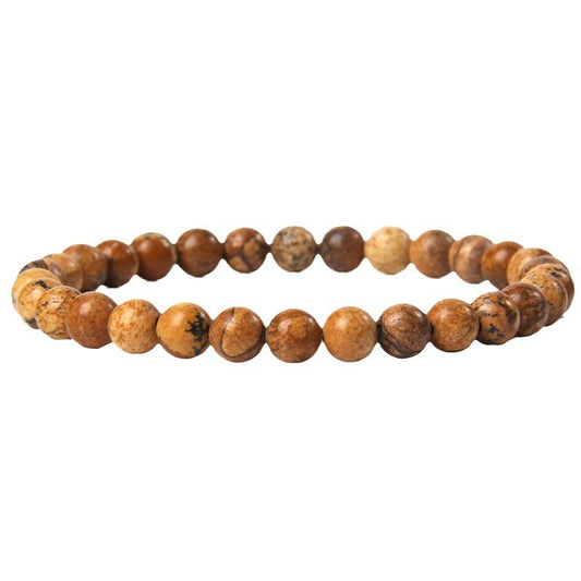 Bracelet en pierre naturelle de 6 mm, tissé à la main, bracelet énergétique - LUXARAH