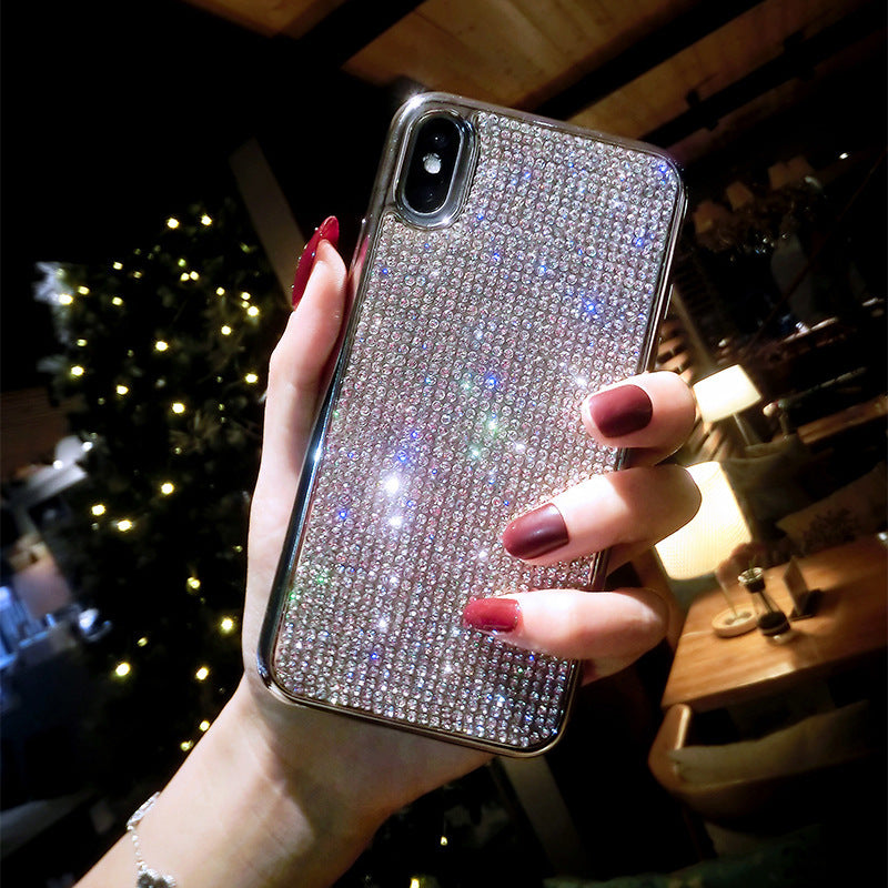 Coque de téléphone entièrement en diamant