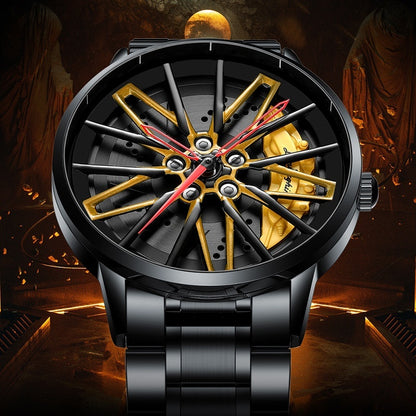 Montre à roue rotative creuse tridimensionnelle - LUXARAH