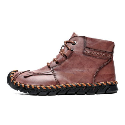 Chaussures en cuir pour hommes, chaussures décontractées - LUXARAH