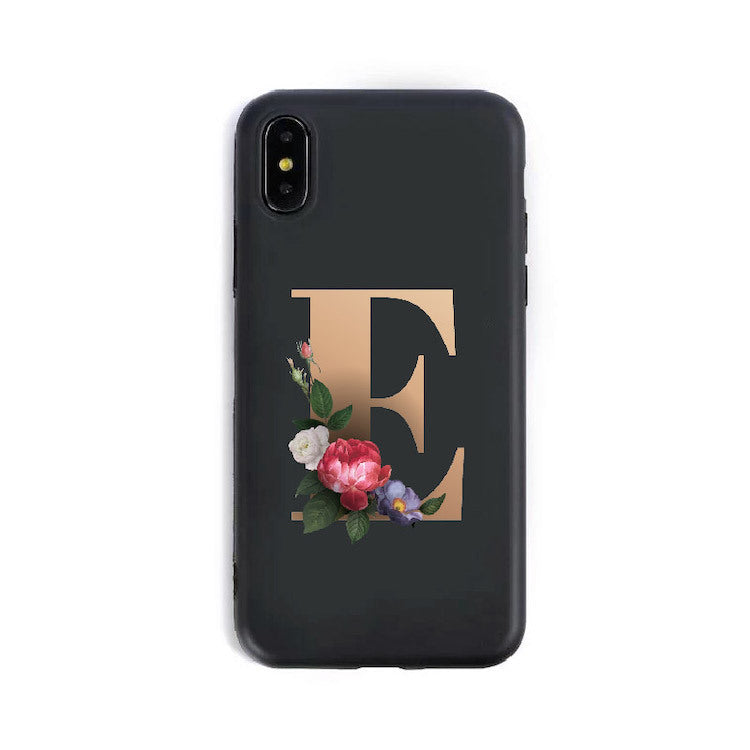 Coques de téléphone en silicone avec lettres de l'alphabet anglais