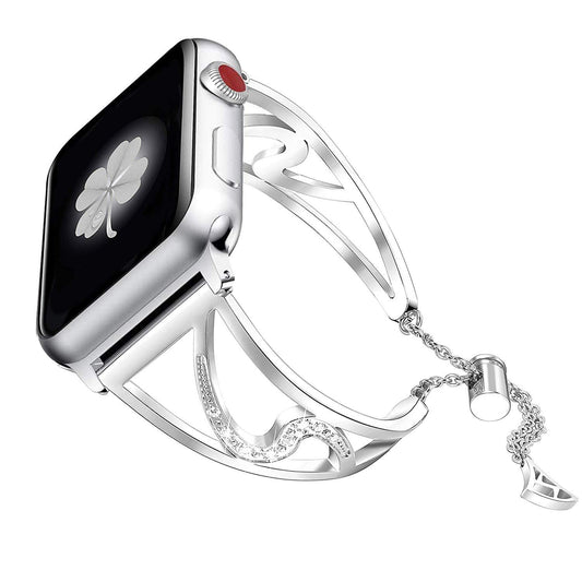 Bracelet de montre en acier inoxydable en forme de S