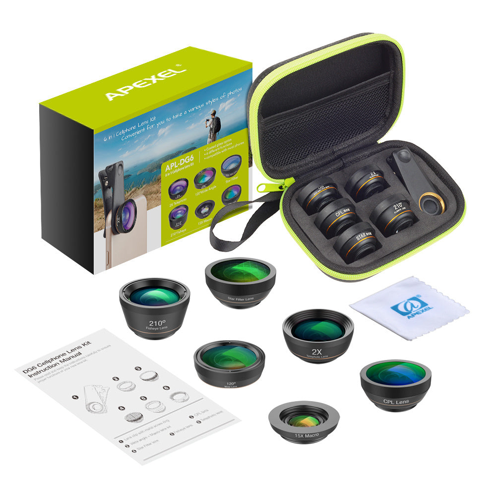 Ensemble d'objectifs pour téléphone portable 6 en 1