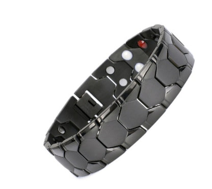 Bracelet 4 en 1 pour homme, magnétique, en titane, pour la santé et l'arthrite - LUXARAH