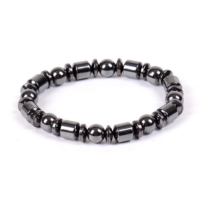 Bracelets magnétiques pour perte de poids, pour femmes et hommes, avec pentagramme en pierre, thérapie magnétique, soulagement de la douleur, bijoux de santé amincissants - LUXARAH