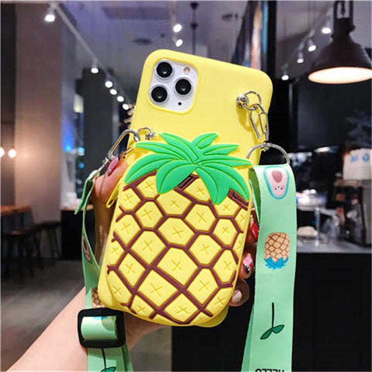 Étui portefeuille en silicone à motif dessin animé