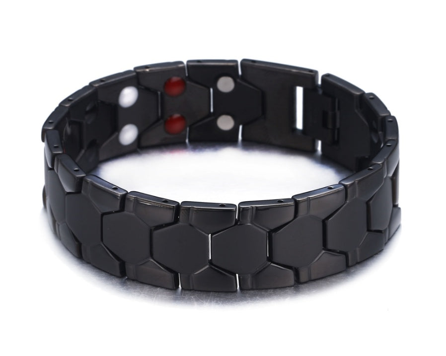 Bracelet 4 en 1 pour homme, magnétique, en titane, pour la santé et l'arthrite - LUXARAH