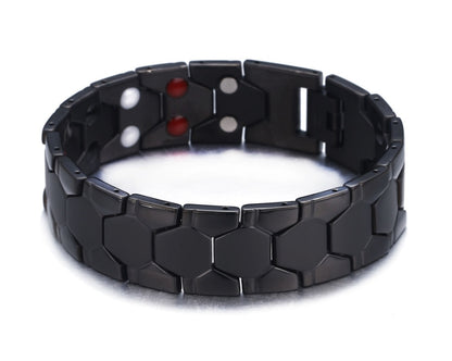 Bracelet 4 en 1 pour homme, magnétique, en titane, pour la santé et l'arthrite - LUXARAH