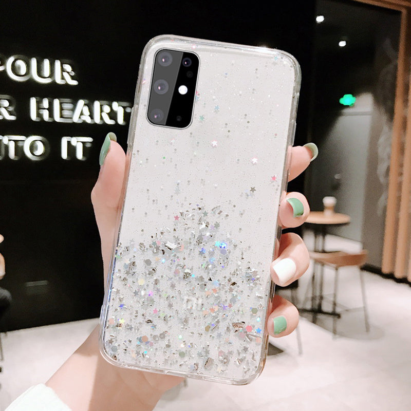 Coque de téléphone portable Samsung avec étoile rose dégradée