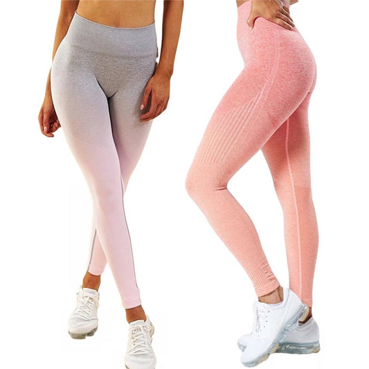 Legging ombré sans coutures Kaya - Rouge orangé - LUXARAH