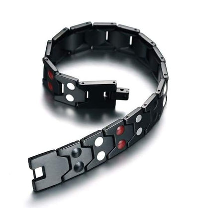 Bracelet 4 en 1 pour homme, magnétique, en titane, pour la santé et l'arthrite - LUXARAH