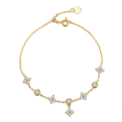 Bracelet trèfle en argent S925 - LUXARAH