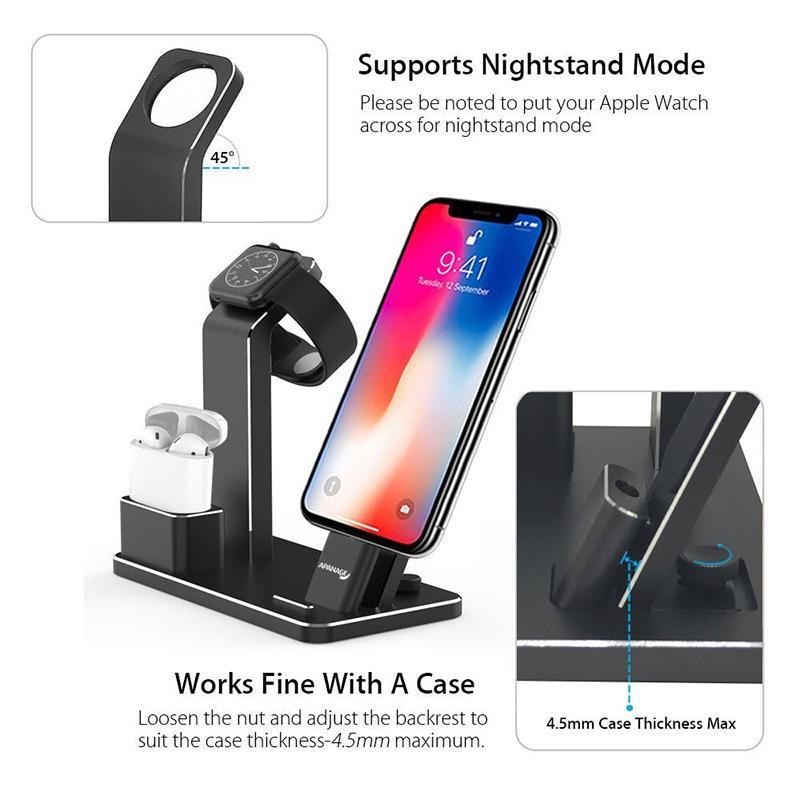 SUPPORT DE STATION DE CHARGEMENT AIRPODS 4 EN 1