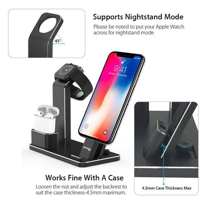SUPPORT DE STATION DE CHARGEMENT AIRPODS 4 EN 1