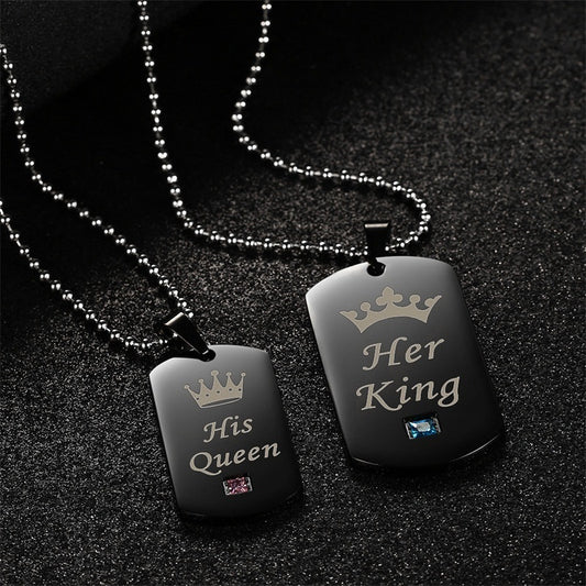Colliers de couple Her King & His Queen