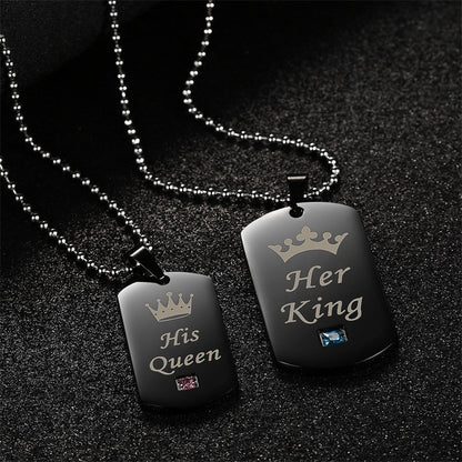 Colliers de couple Her King & His Queen