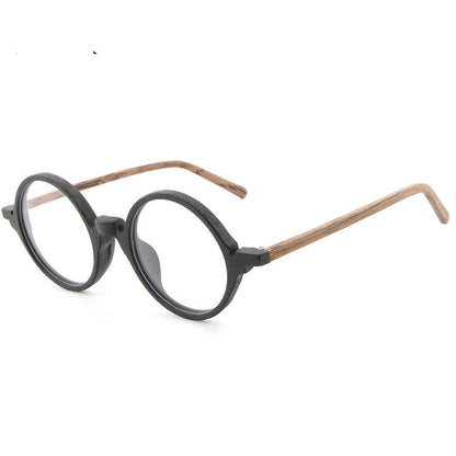 Monture de lunettes en bois avec plaque, style rétro, nouvelle collection