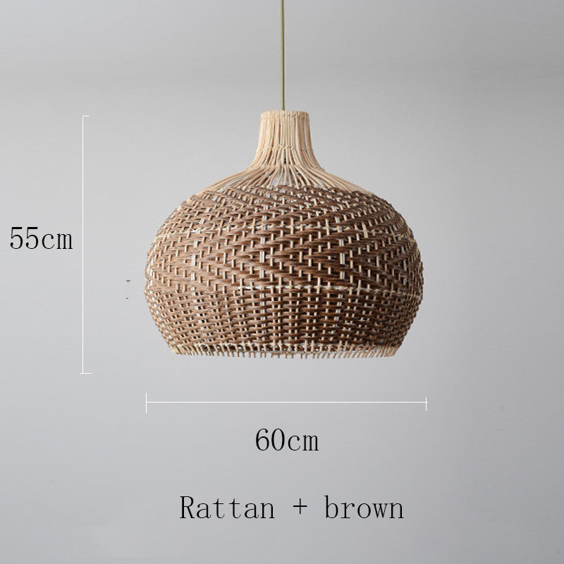 Lustre en rotin de style café au design créatif nordique