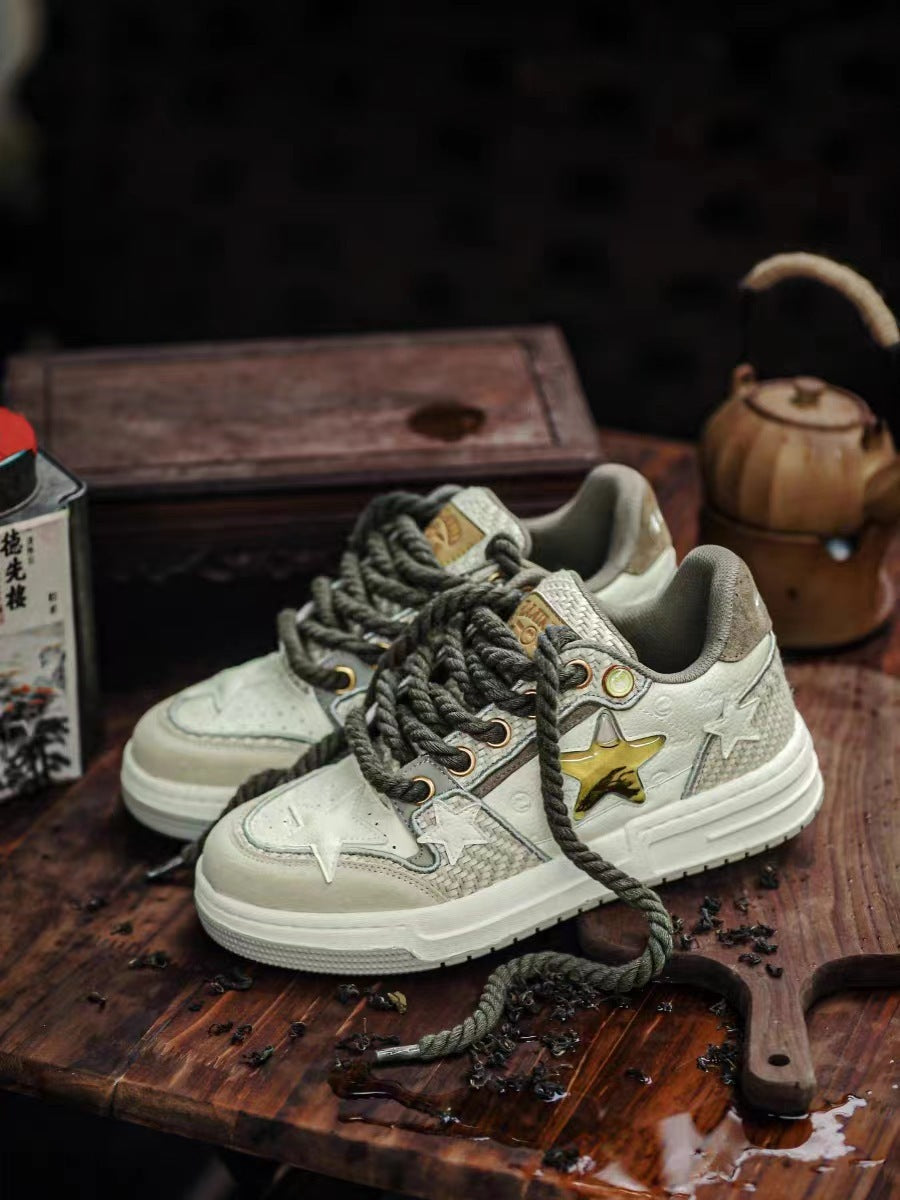 Chaussures de course basses à plateforme pour hommes et femmes, polyvalentes et tendance - LUXARAH