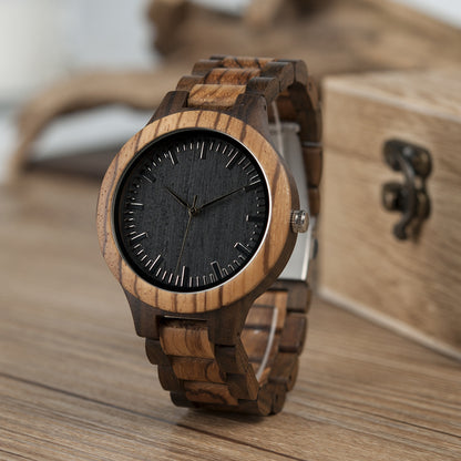 Montre à quartz Inter-Wood pour homme - LUXARAH