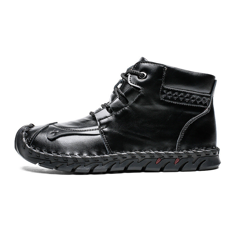 Chaussures en cuir pour hommes, chaussures décontractées - LUXARAH