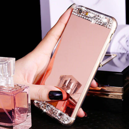 Étui de téléphone portable en strass