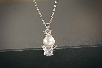 Colliers populaires avec pendentif en perles de coquillage d'ange personnalisées