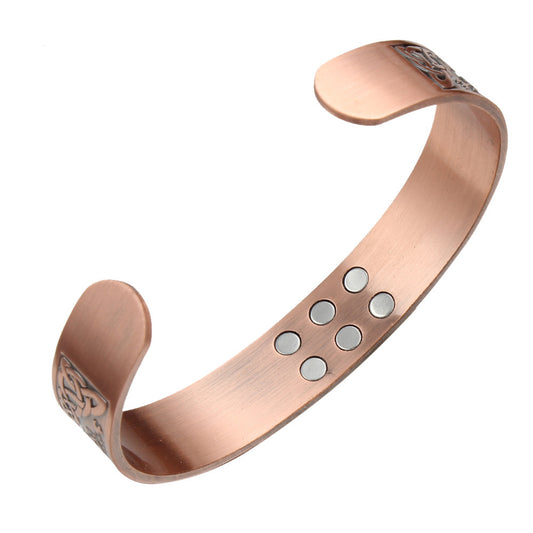 Bracelet magnétique rétro en cuivre pur avec énergie Lucky Tree