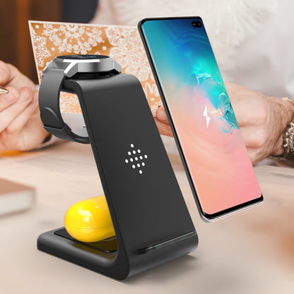 Station de charge rapide 3 en 1, support de chargeur sans fil, station de charge rapide sans fil pour support de téléphone