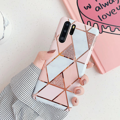 Étui de téléphone portable en marbre électrolytique