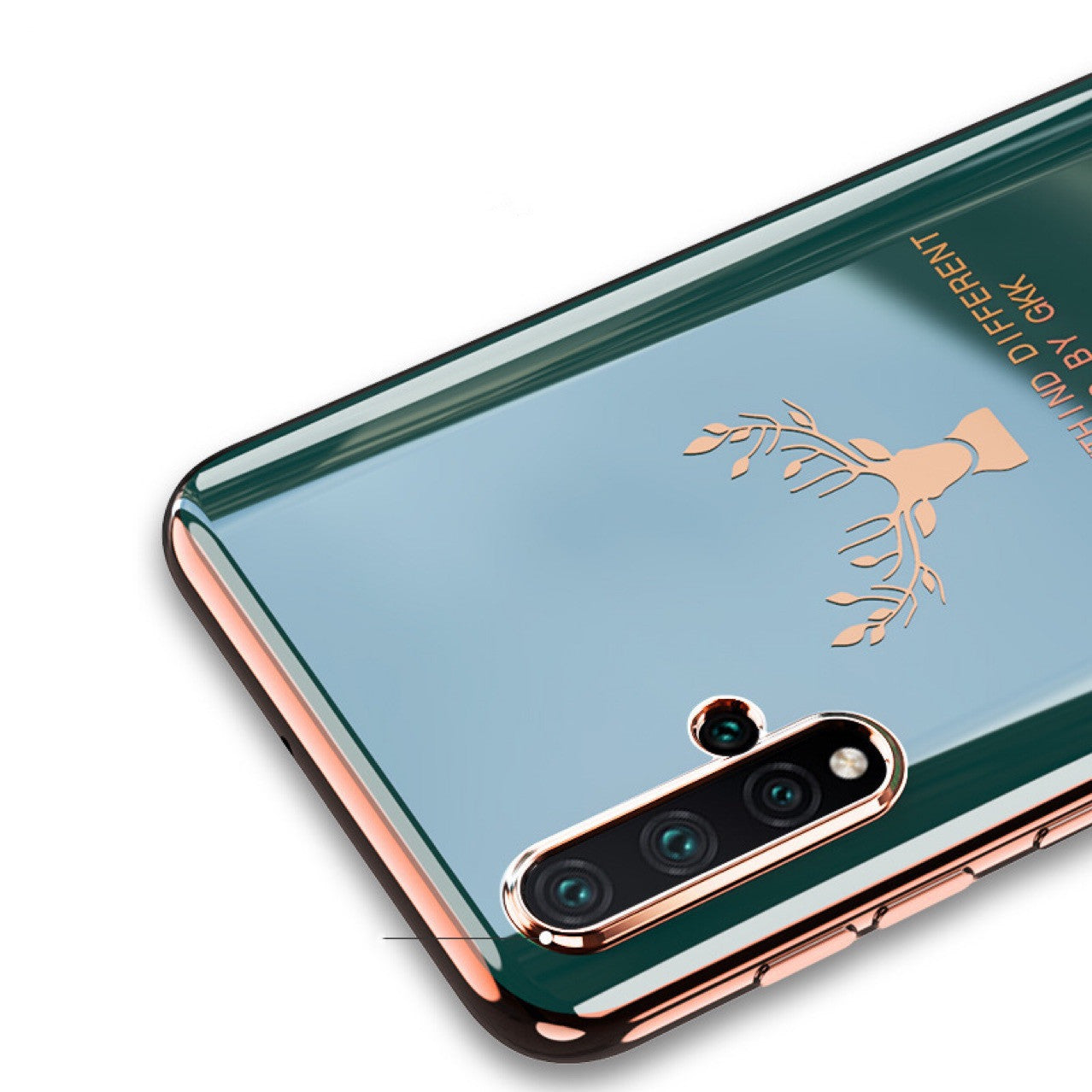 Coque de téléphone portable en forme d'élan avec colle souple par galvanoplastie